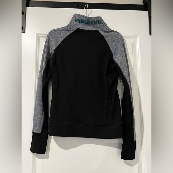 PINK Michigan State Long Sleeve Quarter Zip - Picture 2 of 4